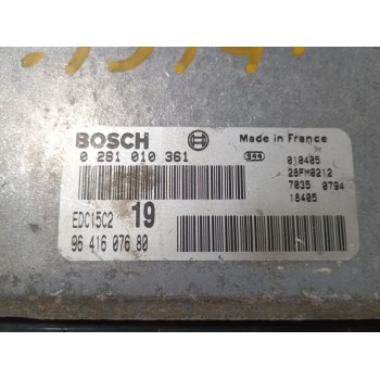 Recambio de centralita motor uce para peugeot 406 (8b) 2.0 hdi 110 referencia OEM IAM 9641607680 0281010361 