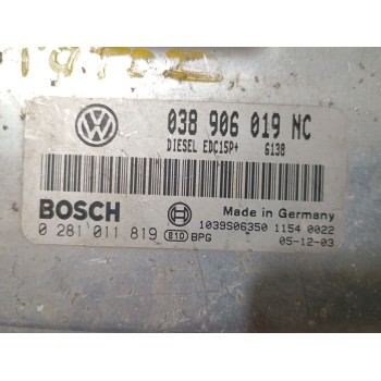 Recambio de centralita motor uce para volkswagen polo iv (9n_, 9a_) 1.9 tdi referencia OEM IAM 038906019NC 0281011819 