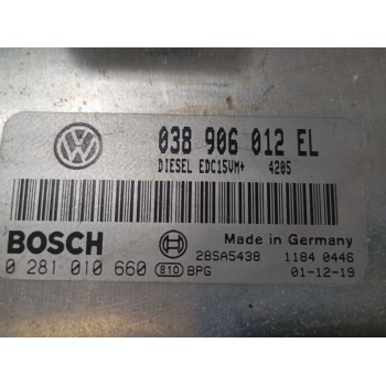 Recambio de centralita motor uce para volkswagen polo iv (9n_, 9a_) 1.9 sdi referencia OEM IAM 038906012EL 0281010660 