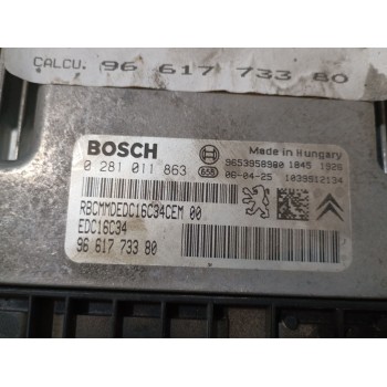 Recambio de centralita motor uce para citroën c4 i (lc_) 1.6 hdi referencia OEM IAM 9661773380 0281011863 