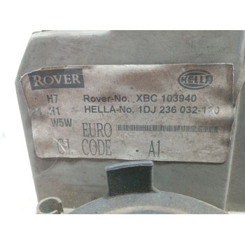 Recambio de faro derecho para rover 75 (rj) 2.0 cdt referencia OEM IAM XBC103940 1DJ236032120 