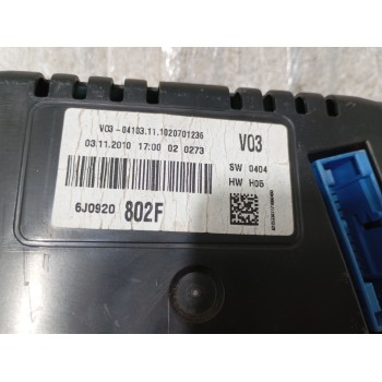 Recambio de cuadro instrumentos para seat ibiza iv sc (6j1, 6p5) 1.6 tdi referencia OEM IAM 6J0920802F A2C53387171 