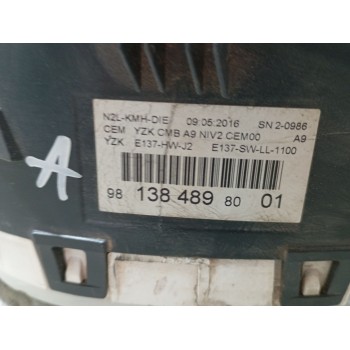 Recambio de cuadro instrumentos para peugeot 208 i (ca_, cc_) 1.4 hdi referencia OEM IAM 981384898001  
