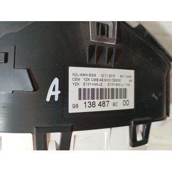 Recambio de cuadro instrumentos para peugeot 208 i (ca_, cc_) 1.2 vti 82 referencia OEM IAM 981384878000  