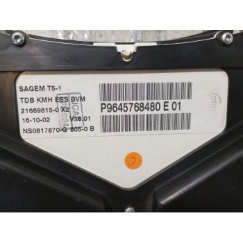 Recambio de cuadro instrumentos para peugeot 307 (3a/c) 2.0 16v referencia OEM IAM P9645768480E01 216698150X2 