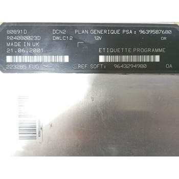 Recambio de centralita motor uce para citroën xsara coupé (n0) 1.9 d referencia OEM IAM R04080023D  