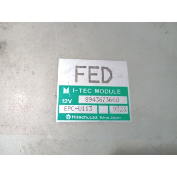 Recambio de centralita motor uce para isuzu trooper i (ubs) 2.6 4wd referencia OEM IAM 8943673660  