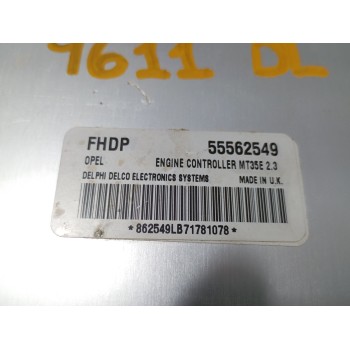 Recambio de centralita motor uce para opel zafira b furgoneta/monovolumen (a05) 1.6 cng van (m75) referencia OEM IAM 55562549  