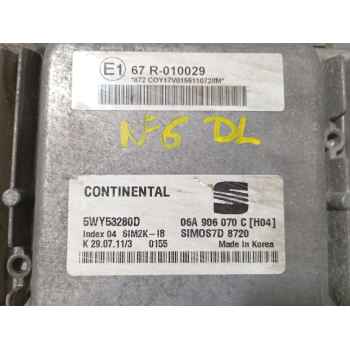 Recambio de centralita motor uce para seat altea xl (5p5, 5p8) 1.6 tdi referencia OEM IAM 06A906070C 5WY53280D 