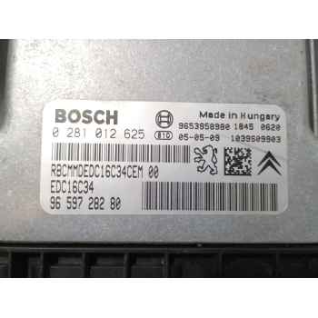 Recambio de centralita motor uce para peugeot 407 (6d_) 1.6 hdi 110 (6d9hzc, 6d9hyc) referencia OEM IAM 0281012625  