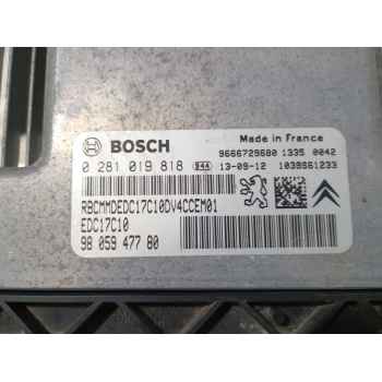 Recambio de centralita motor uce para peugeot 207/207+ (wa_, wc_) 1.4 hdi referencia OEM IAM 0281019818 9805947780 