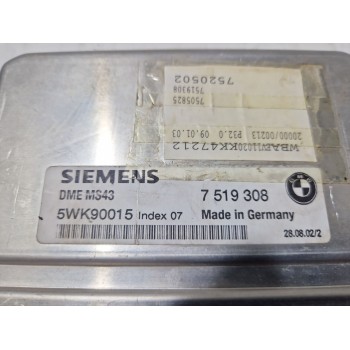 Recambio de centralita motor uce para bmw 3 (e46) 320 i referencia OEM IAM 5WK90015  