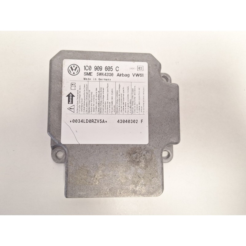 Recambio de centralita airbag para volkswagen passat b5.5 variant (3b6) 1.9 tdi 4motion referencia OEM IAM 1C0909605C  