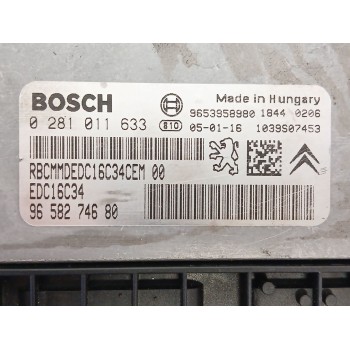 Recambio de centralita motor uce para peugeot 407 (6d_) 2.0 (6drfnb, 6drfne) referencia OEM IAM 0281011633  