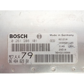 Recambio de centralita motor uce para peugeot 206 cc (2d) 1.6 hdi 110 referencia OEM IAM 0261208101  
