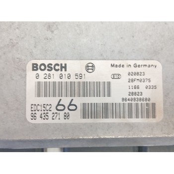 Recambio de centralita motor uce para citroën jumpy i (u6u_) 2.0 hdi 110 referencia OEM IAM 0281010591  