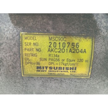 Recambio de compresor a/a para mitsubishi eclipse ii (d3_a) 2000 gs 16v (d32a) referencia OEM IAM AKC201A204A  
