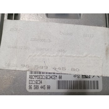 Recambio de centralita motor uce para citroën saxo (s0, s1) 1.5 d referencia OEM IAM 9658944580 0281011629 